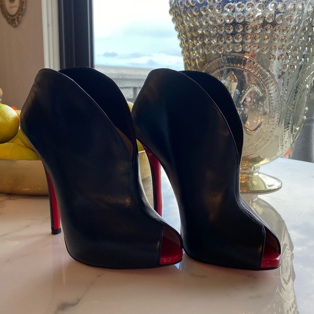 Christian Louboutin Peep Toe Bootie
